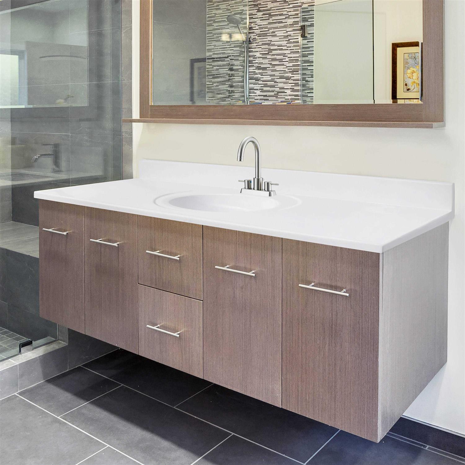 Design House 597427 Cultured Marble Vanity Top - Cheap Fitting