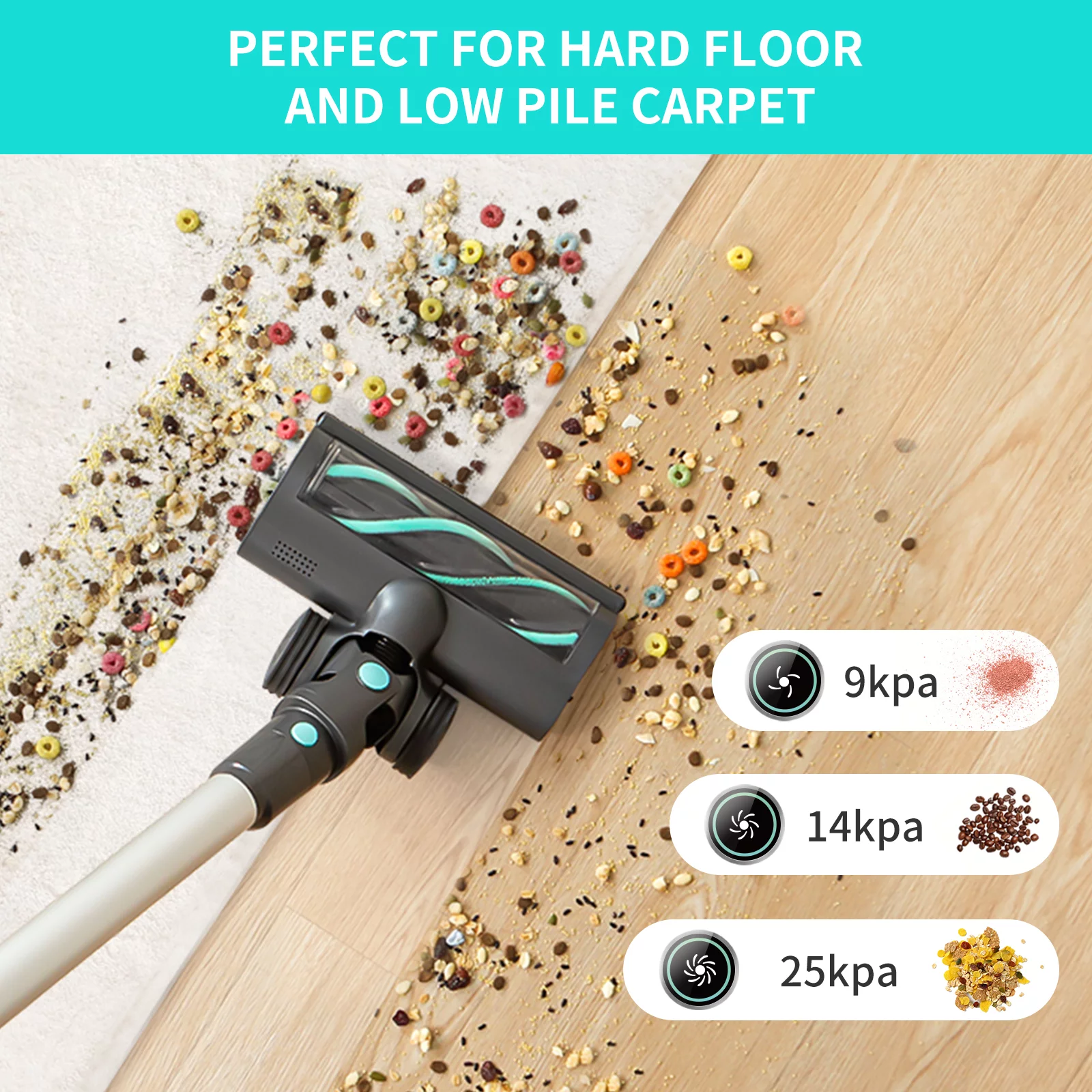 Belife Cordless Vacuum Cleaner, 26Kpa Powerful Stick Vacuum, up to 50Mins Runtime , 6-in-1 Lightweight  Vacuum for Hard Floor Pet Hair - Cheap Fitting