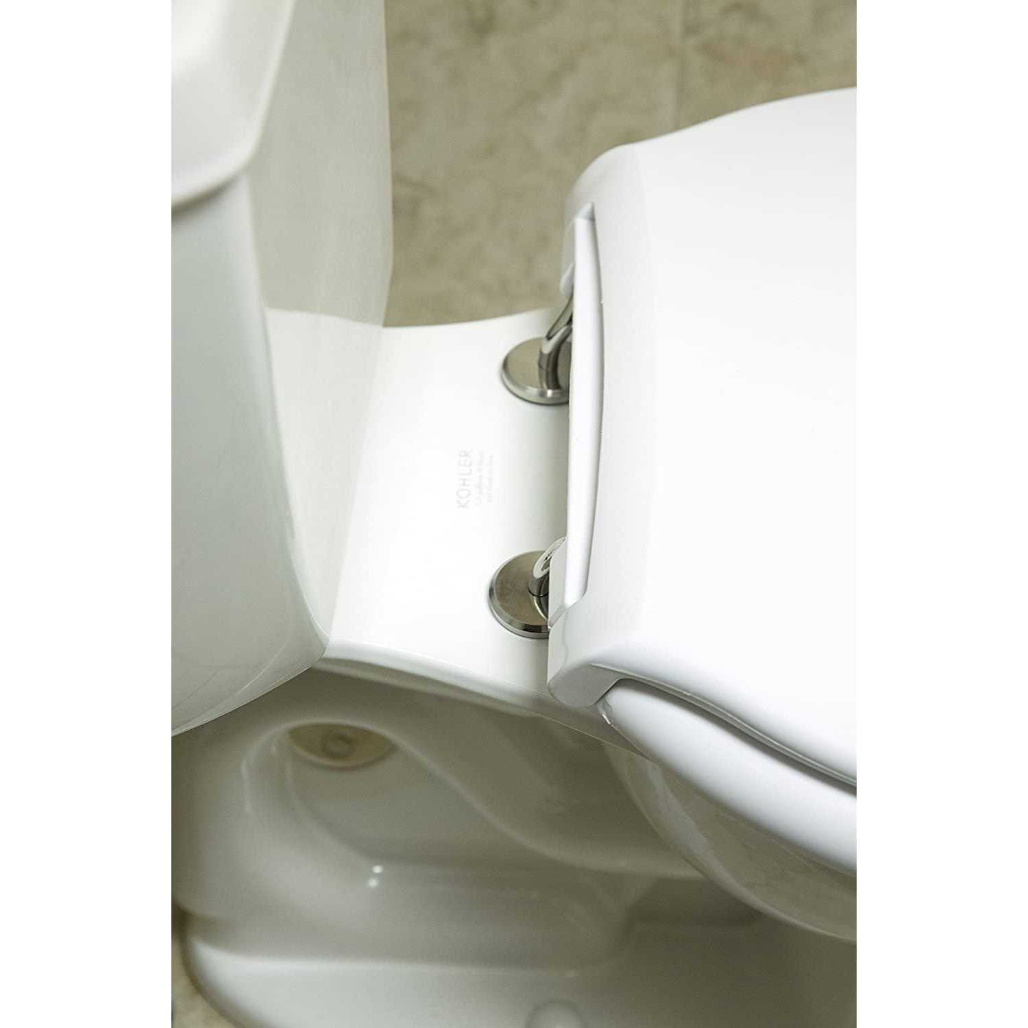 Big John Elongated Open Front Toilet Seat with Cover - Cheap Fitting