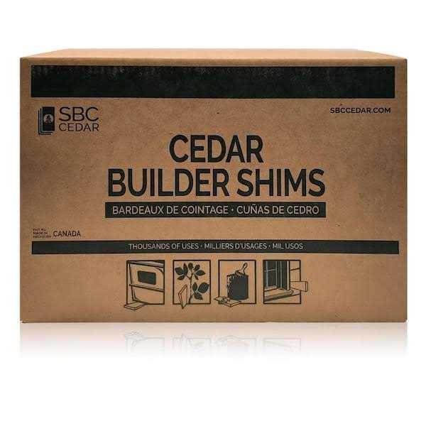 SBC 15 in. Cedar Wood Shims - Cheap Fitting