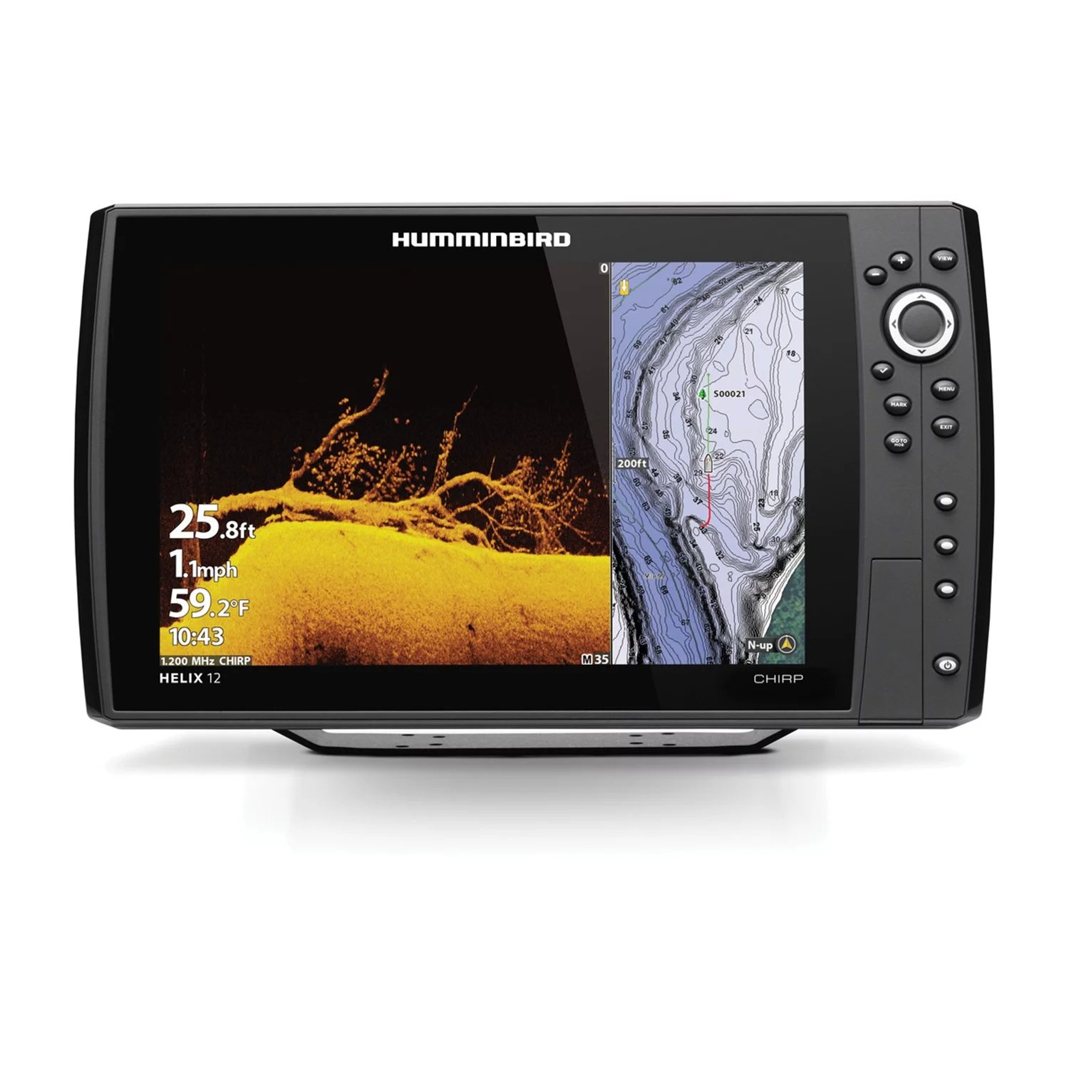 Humminbird 411440-1 HELIX 12 CHIRP MEGA DI+ GPS G4N Fish Finder - Cheap Fitting