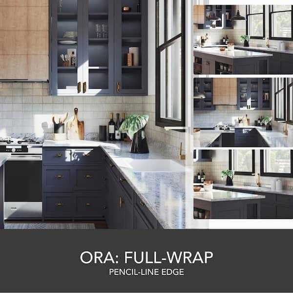 Hampton Bay 8 ft Laminate Countertop Kit Eased Edge Ice - Cheap Fitting