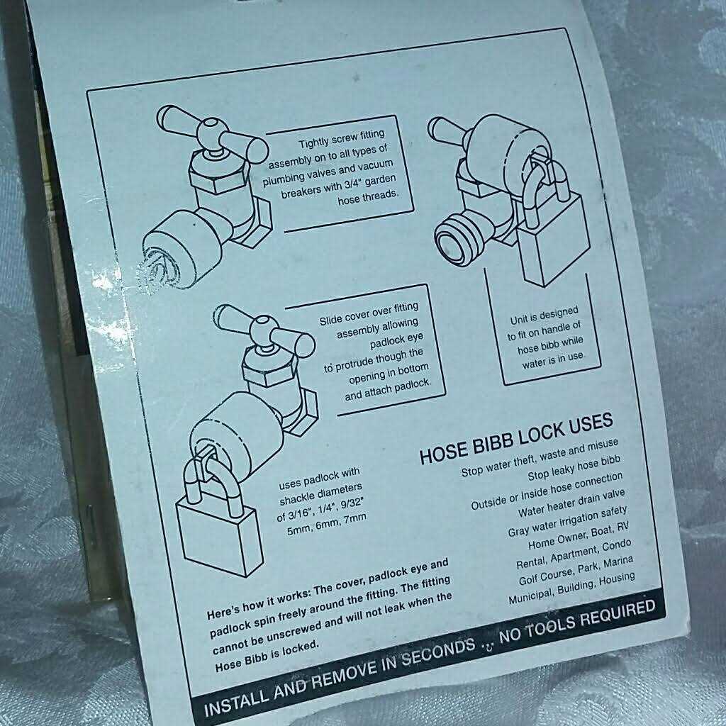 Conservco Hose Bibb Lock - Cheap Fitting