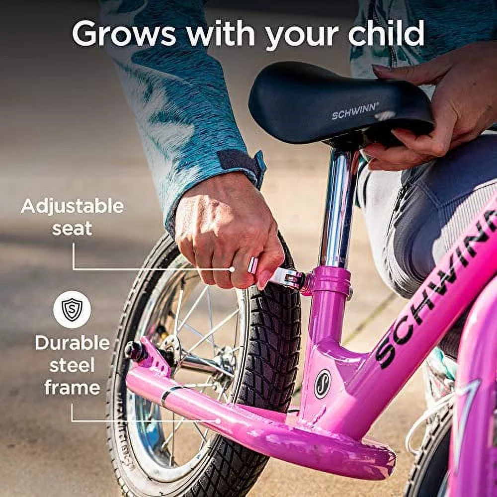 Schwinn 12-Inch Balance Bike, Pink - Cheap Fitting