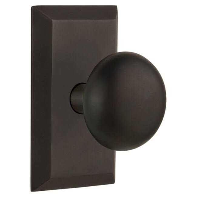 Nostalgic Warehouse Studio Plate Single Dummy New York Door Knob - Cheap Fitting