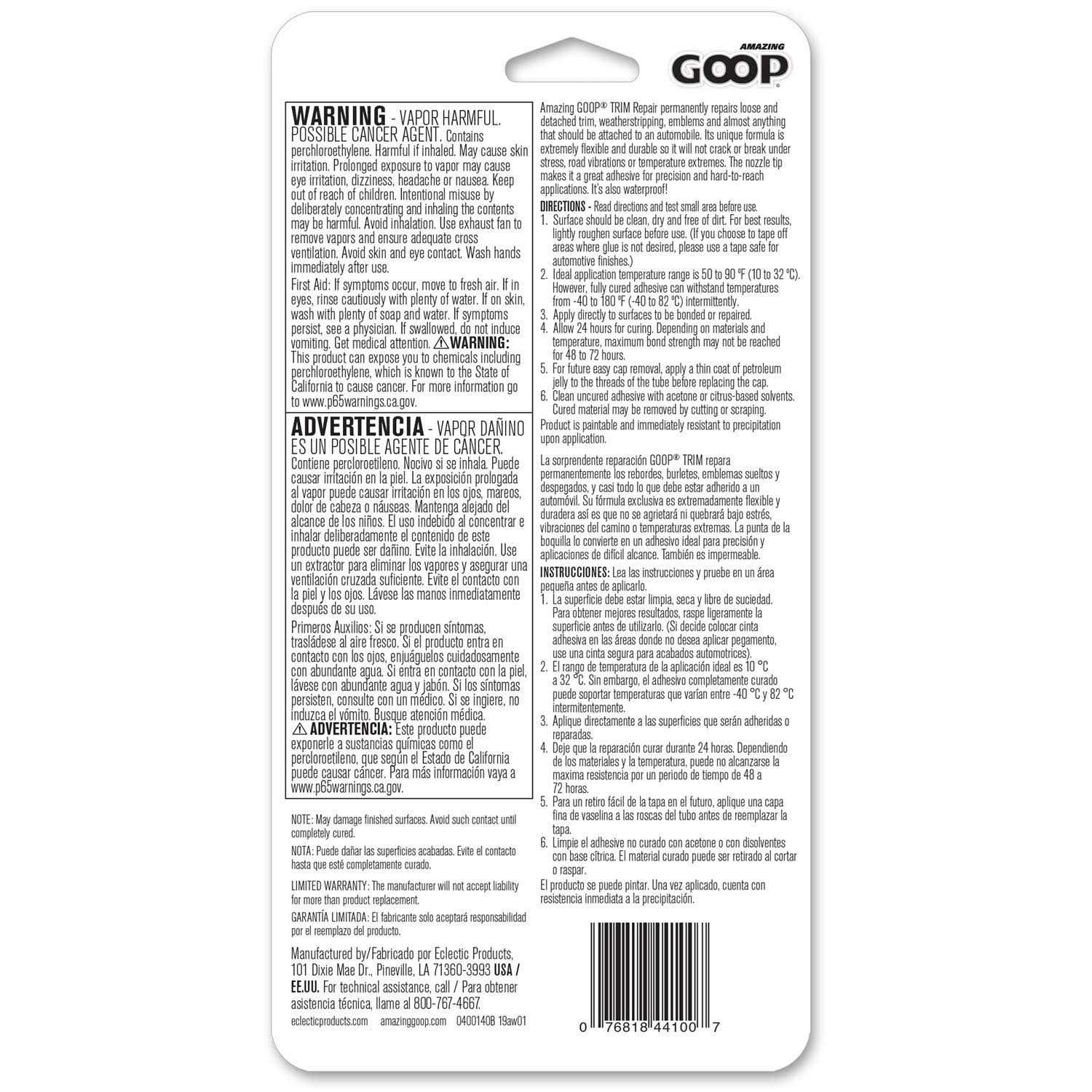 Amazing Goop Automotive Trim Repair - Cheap Fitting