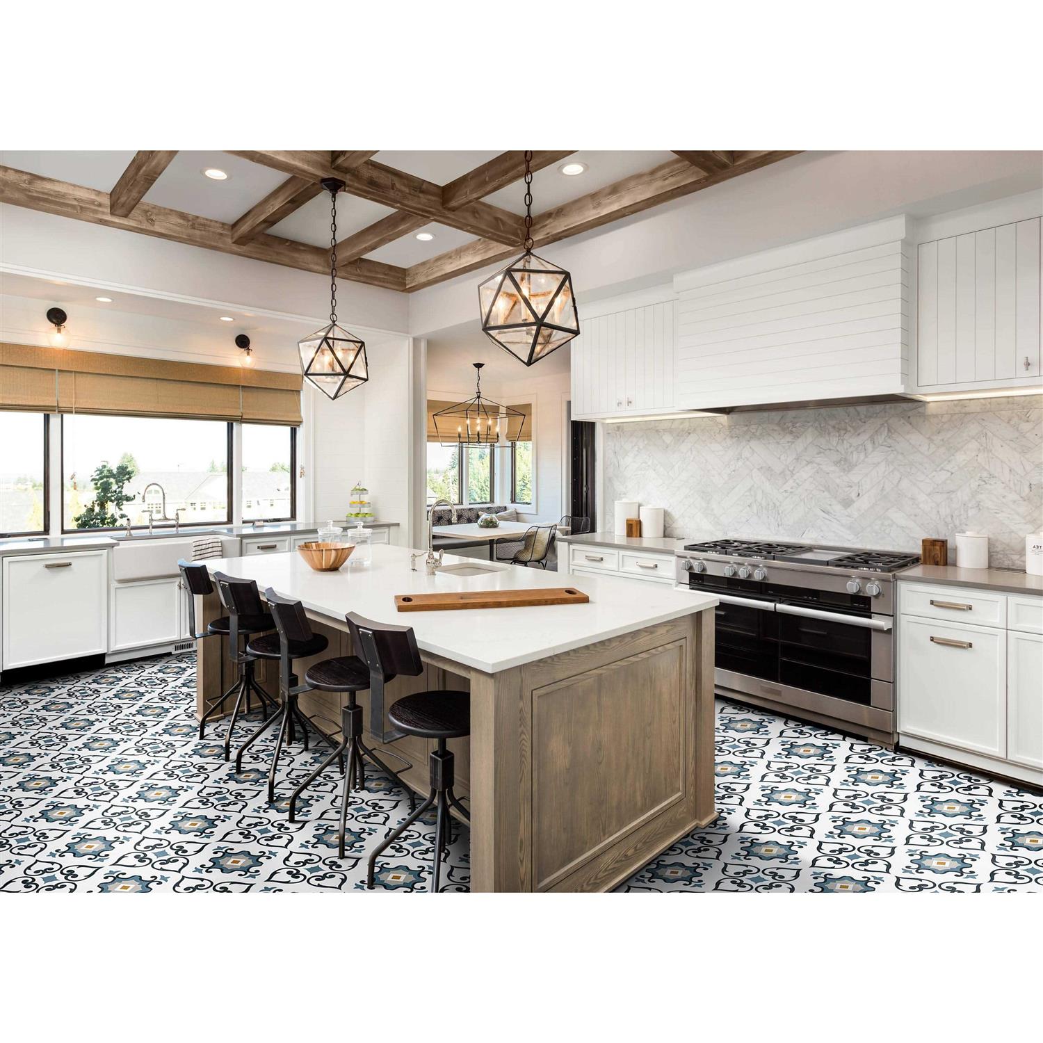 Simple Elegance by Ben&Jonah Classic 12 x 12 Self Adhesive Vinyl Floor Tile - Cheap Fitting