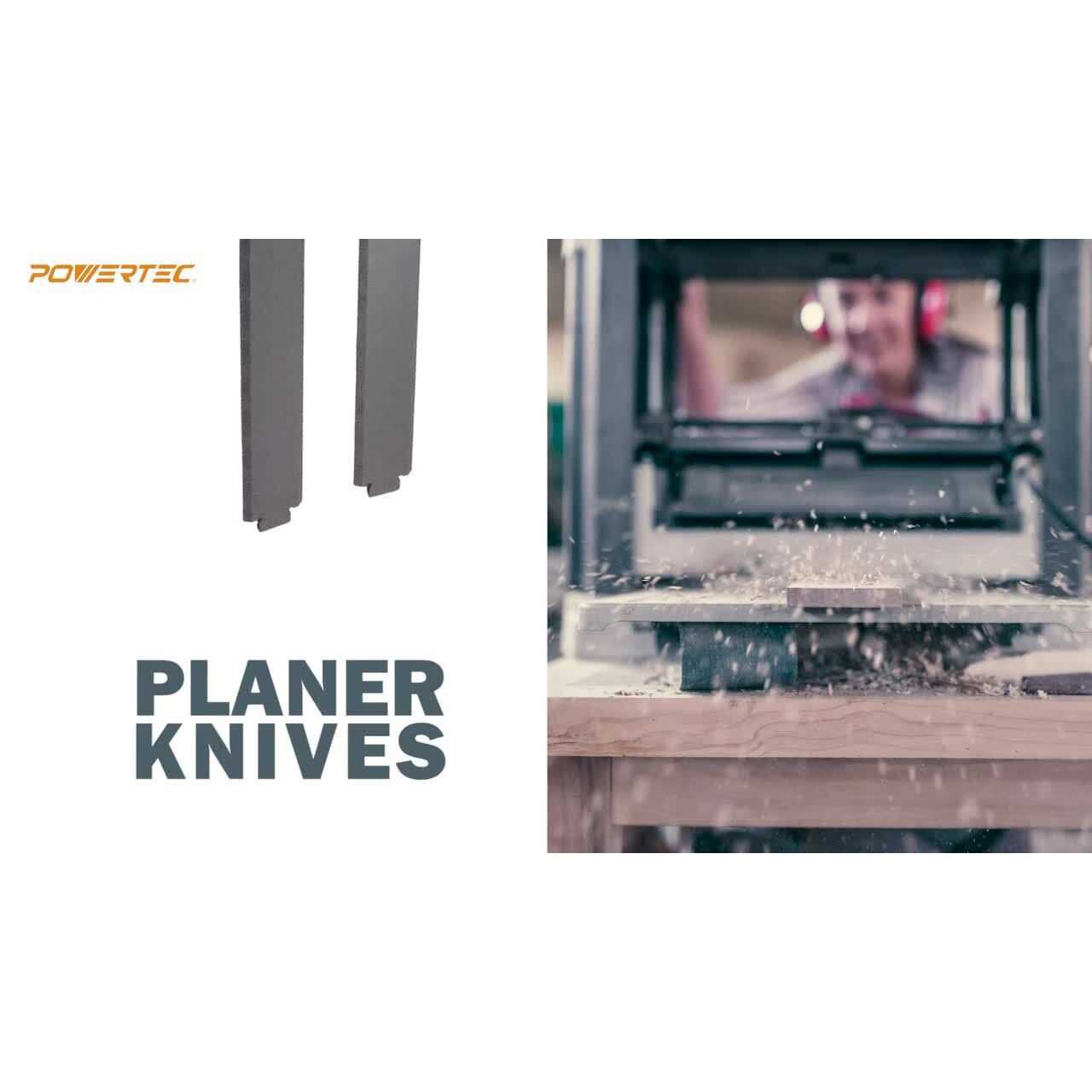 POWERTEC 6 in. High-Speed Steel Jointer Knives for Delta 37-658 - Cheap Fitting