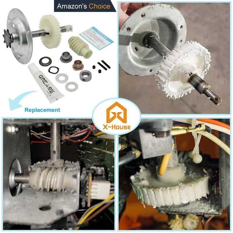 X X-HOUSE Gear and Sprocket Kit 041C4220A Replacement for Liftmaster Chamberlain Sears Craftsman Garage Opener Parts,Include Helical Gear,Worm Gear,Wear - Cheap Fitting