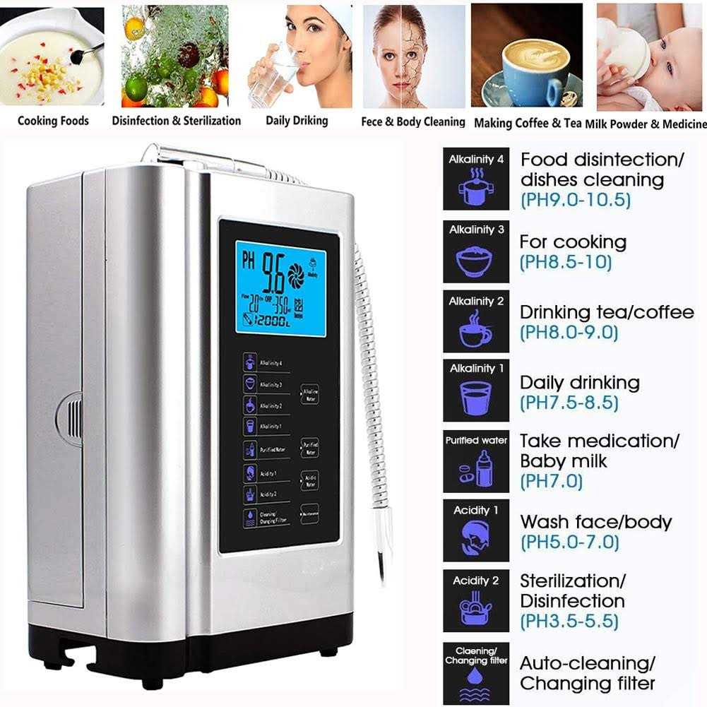 Aquagreen Alkaline Water Ionizer Machine Ag7.0 Home Filtration System Produces pH 4-10.5 Water - Cheap Fitting