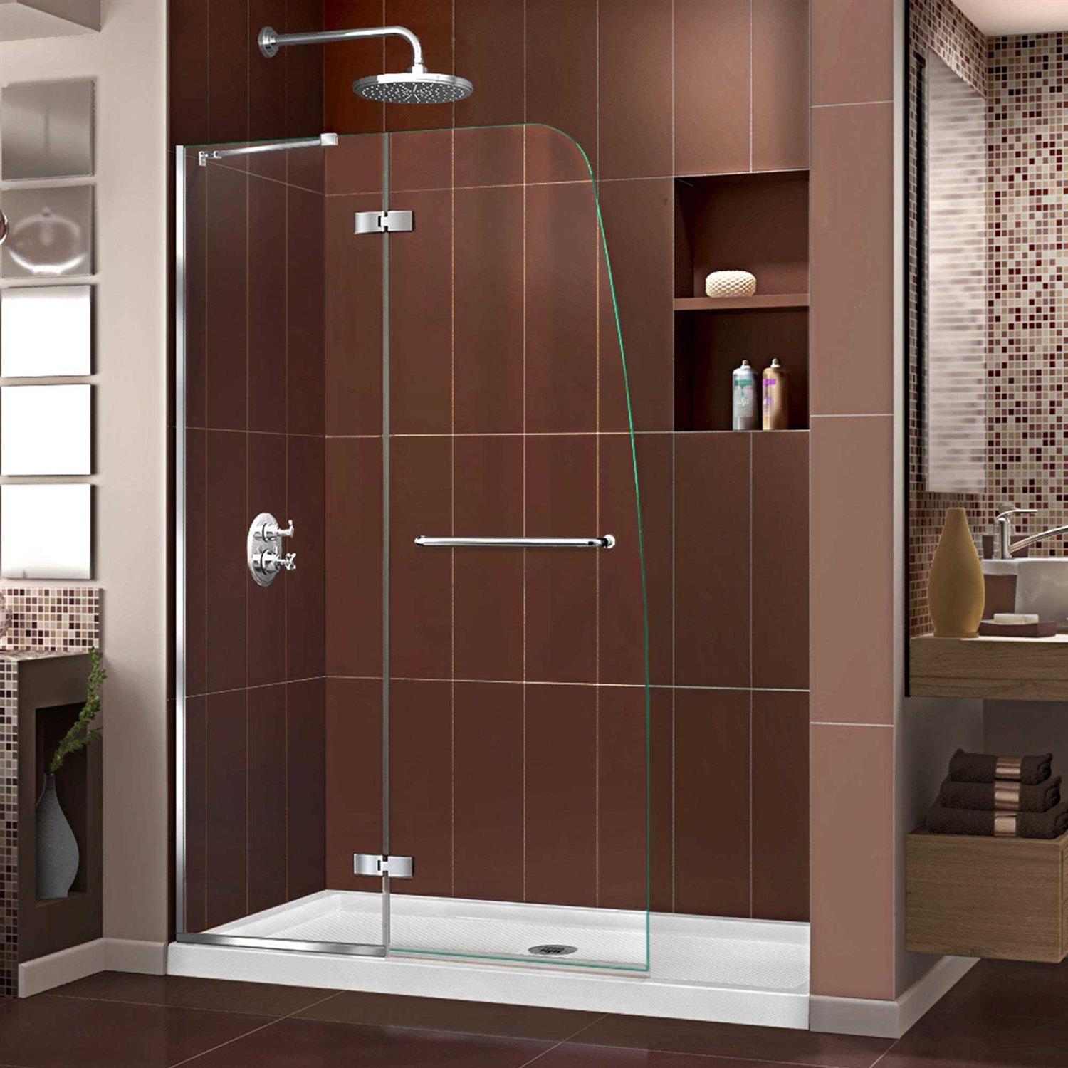 DreamLine Aqua Ultra Frameless Hinged Shower Door SHDR-3445720-01 - Cheap Fitting
