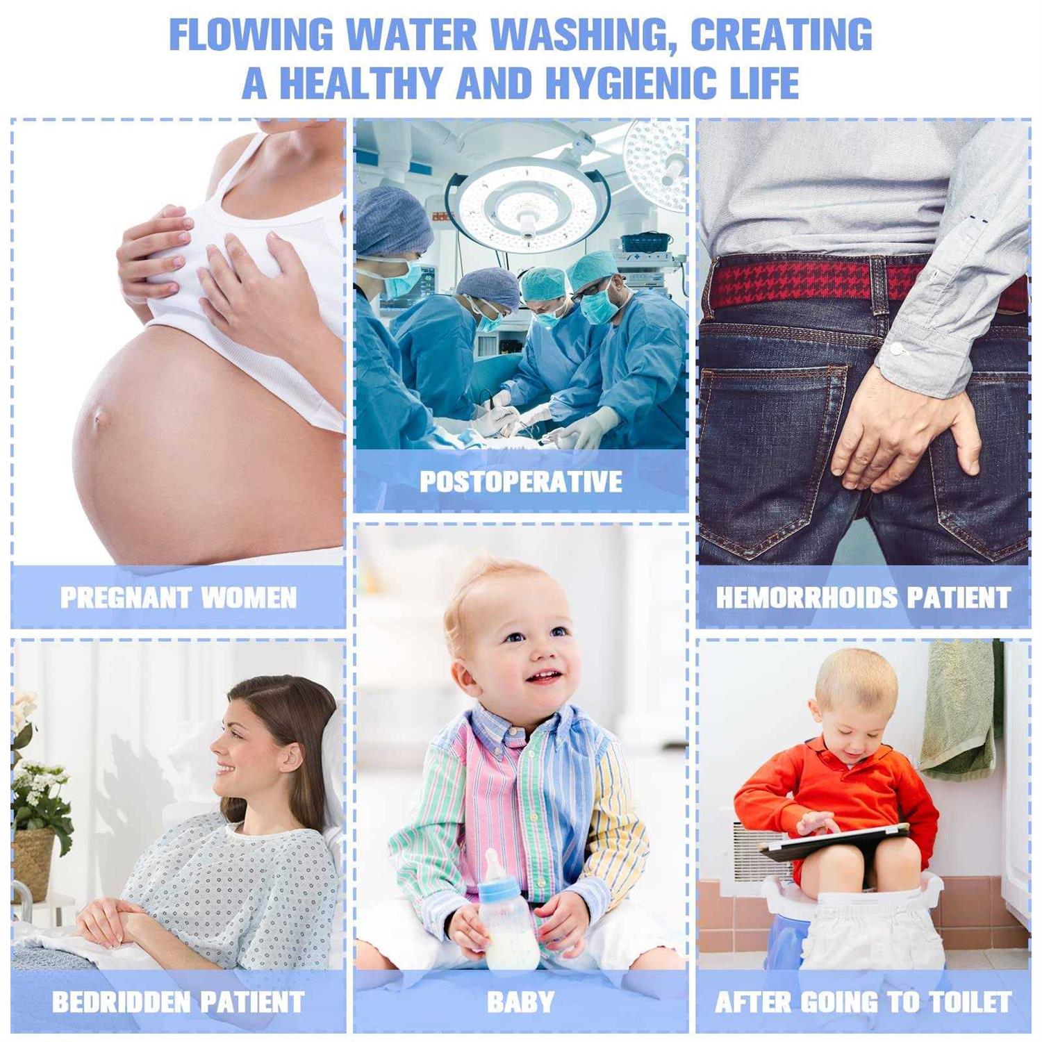 Healifty Reusable Vaginal Cleansing System with Scale Vaginal Cleanser Vaginal Douche Postpartum Bottle Squirter for Women Personal Hygiene Care - Cheap Fitting