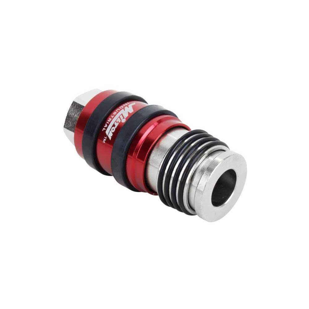 Milton 2 In ONE 1/4 In. FNPT Universal Safety Exhaust Coupler S-1756 - Cheap Fitting