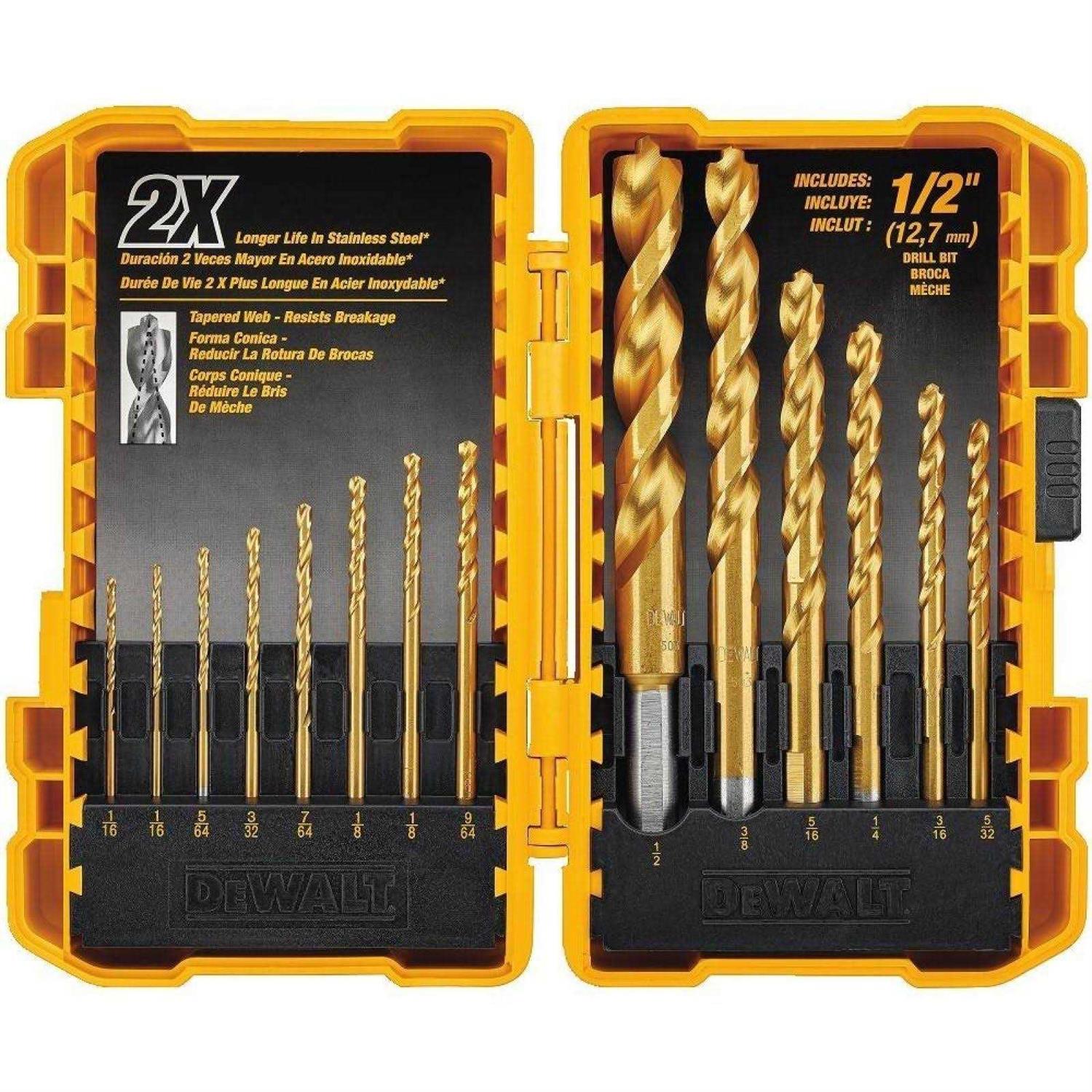 Dewalt DW1354 Titanium Drill Bit Set - Cheap Fitting