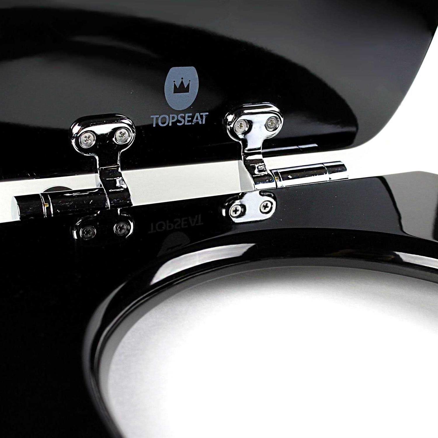 Topseat 6tsge9935sl 3D Chrome VIP Lounge Slow Close Elongated Toilet Seat - Cheap Fitting