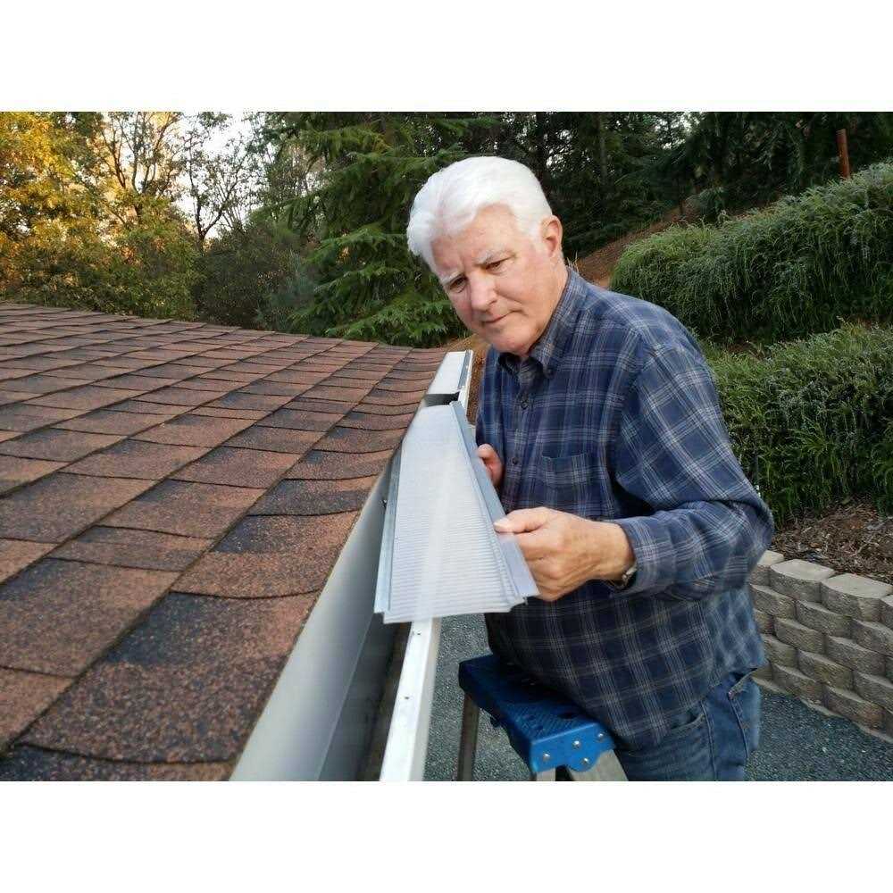 Gutter Guard by Gutterglove 4 ft. L x 5 in. W Stainless Steel Micro-Mesh Gutter Guard - Cheap Fitting