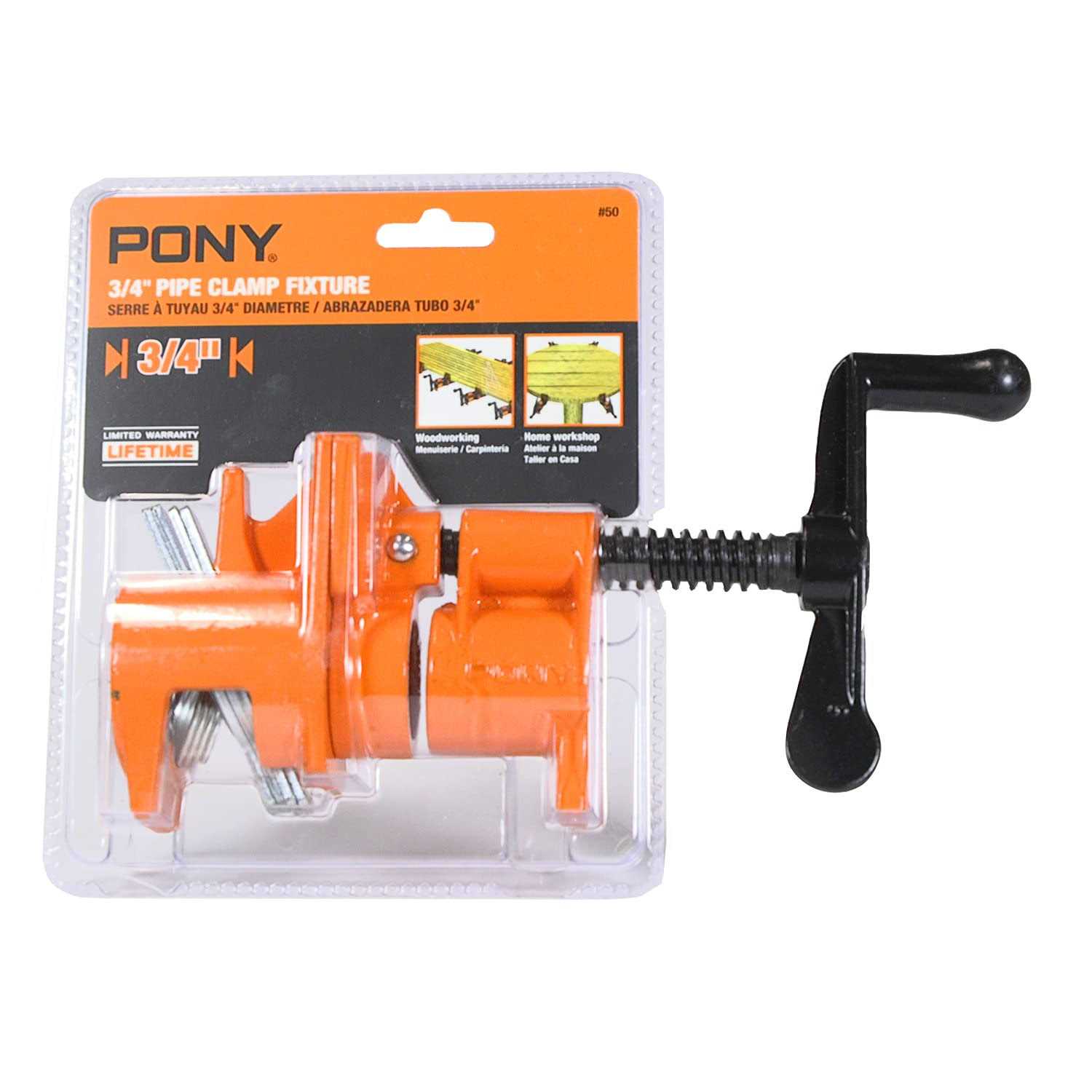 Pony 3/4-inch Pipe Clamp Fixture - Cheap Fitting