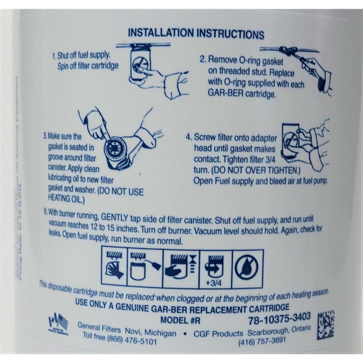 General Filters 2605 Oil Filter Cartridge - Cheap Fitting