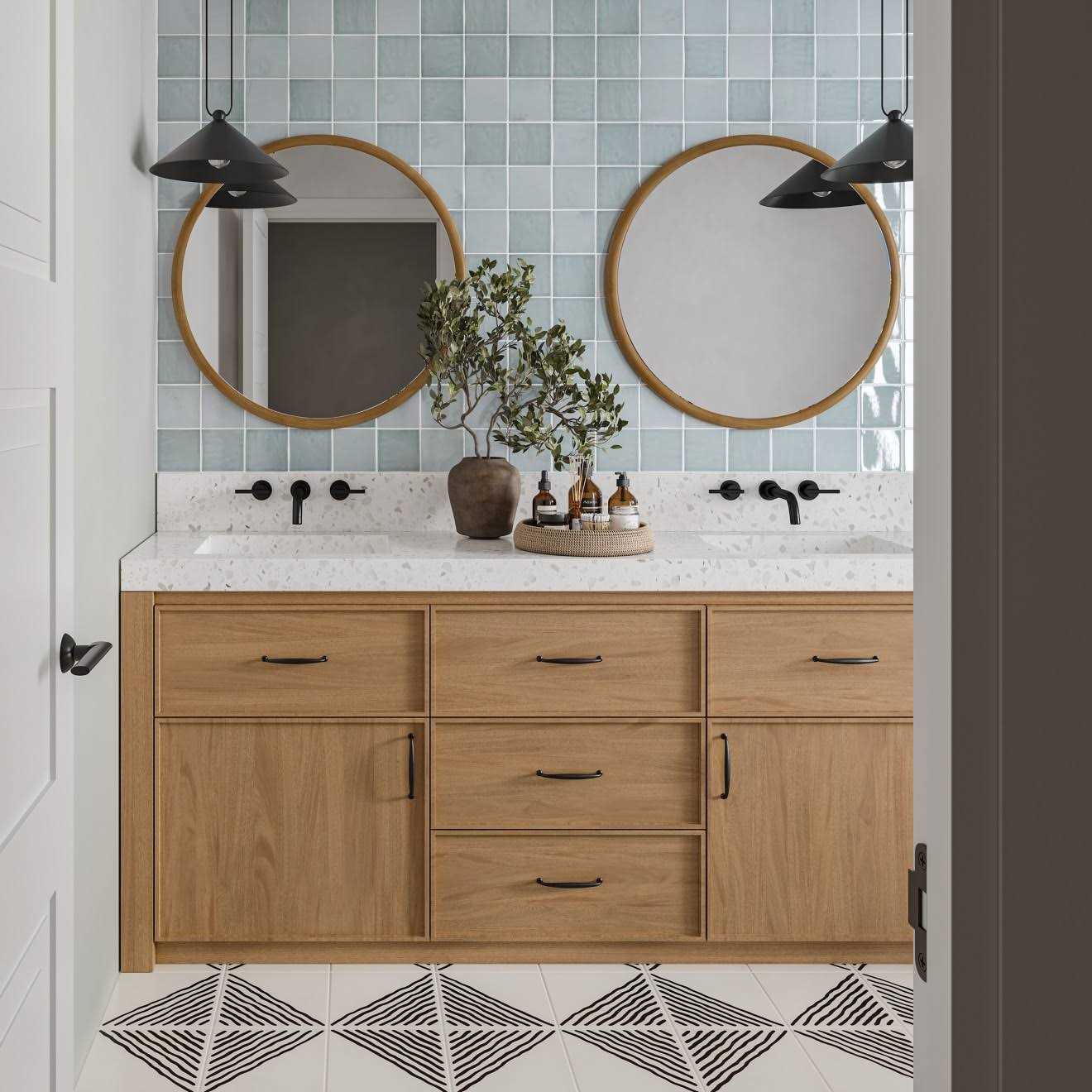 Bedrosians Rothko 9 x 9 Matte Ceramic Field Tile - Cheap Fitting