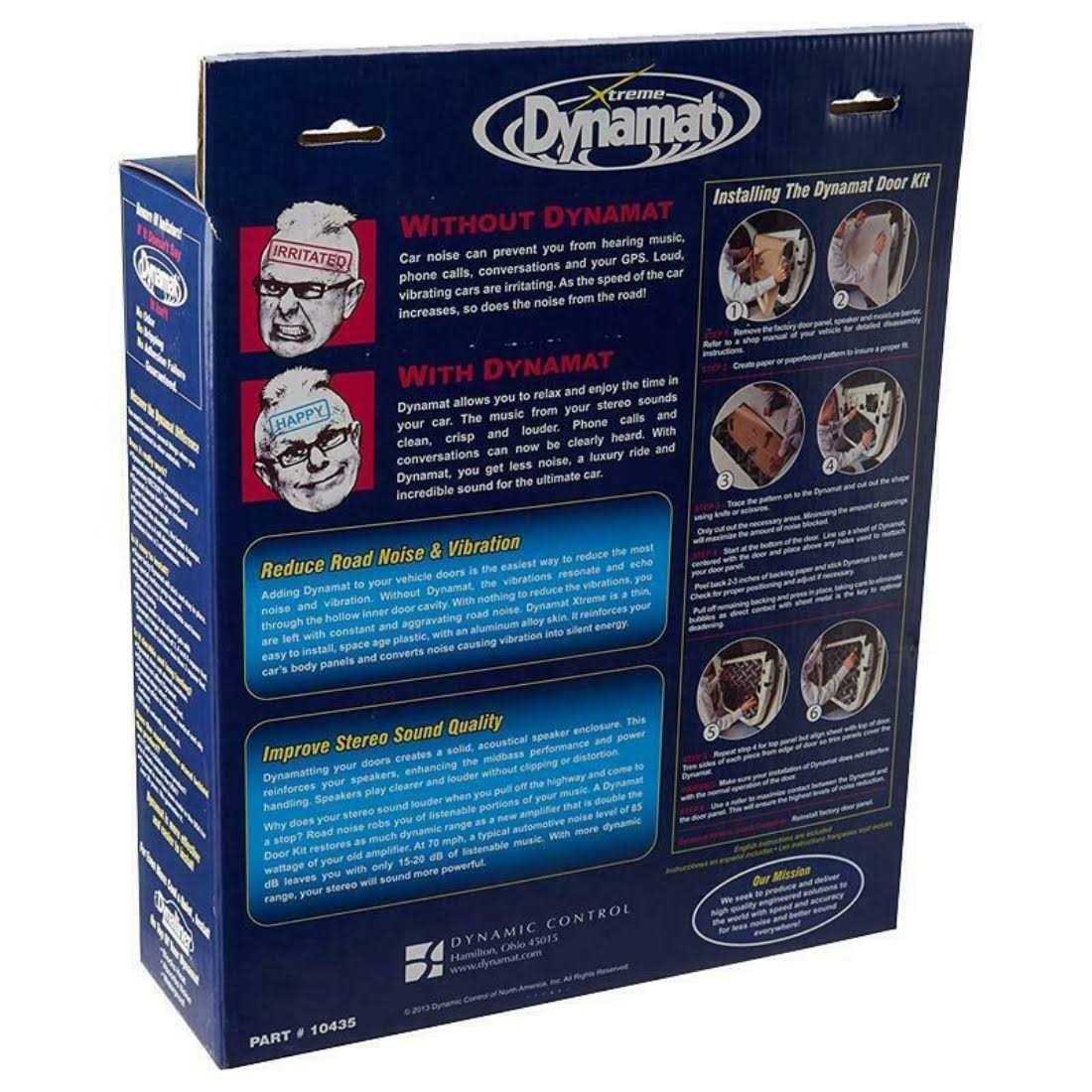 Dynamat 10435 Sound Barrier Extreme Door Kit 12 x 36 in Sheet - Cheap Fitting