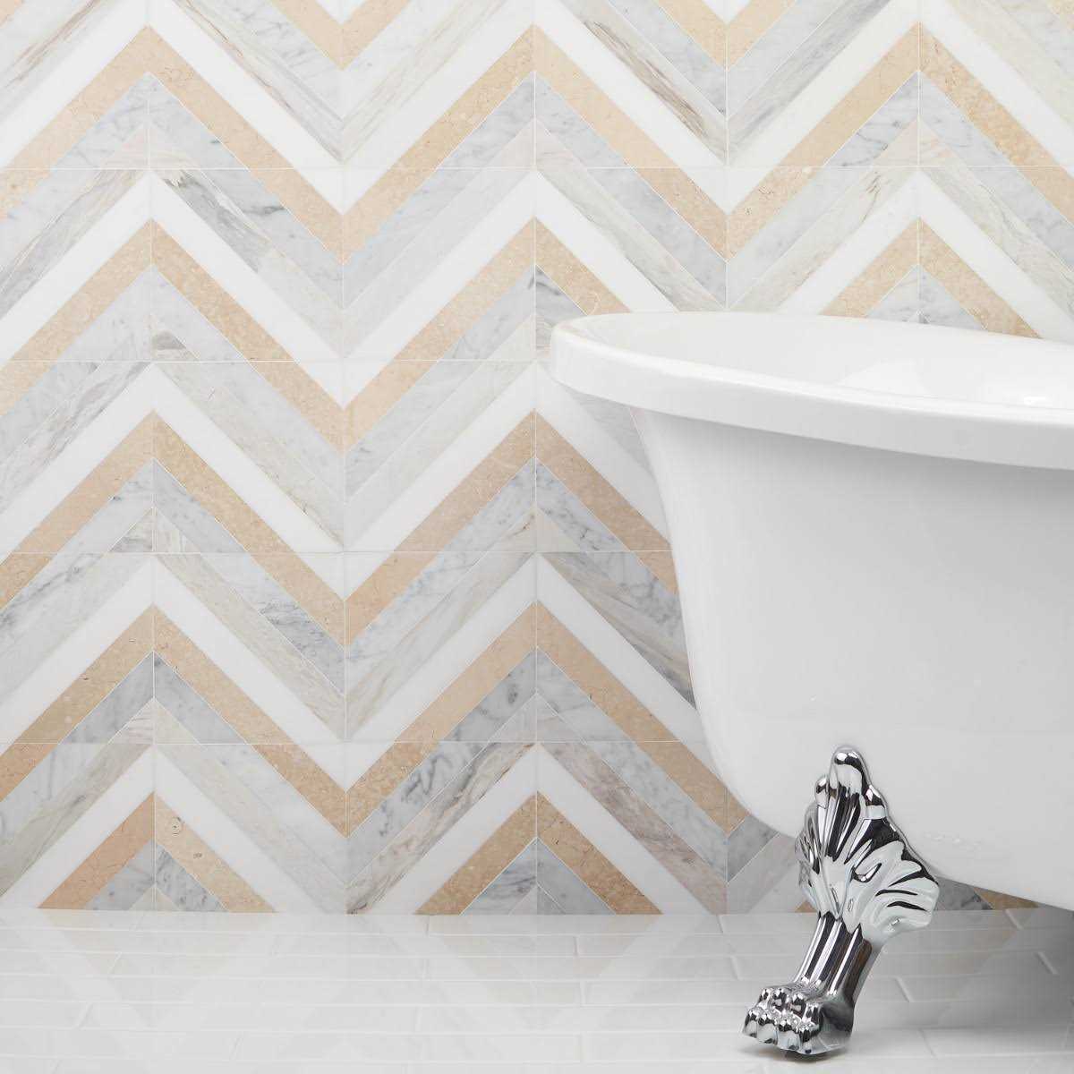 Ivy Hill Tile Chelsea 8 in. x 8 in. Polished Marble Mosaic Tile - Cheap Fitting