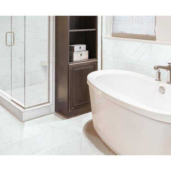 Florida Tile Home Collection Brilliance White Matte 12 in. x 24 in. Rectified Porcelain Floor and Wall Tile - Cheap Fitting