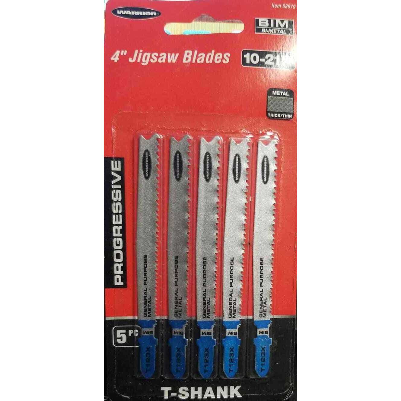 Warrior 4 in. 10 TPI T-shank General Purpose Metal High Speed Steel Jig Saw Blades - Cheap Fitting