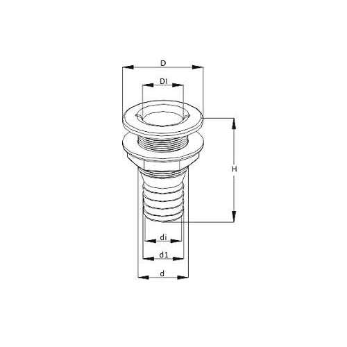 SEAFLO Thru Hull Fitting Through Hull Choose Size and Pack Quantity - Cheap Fitting
