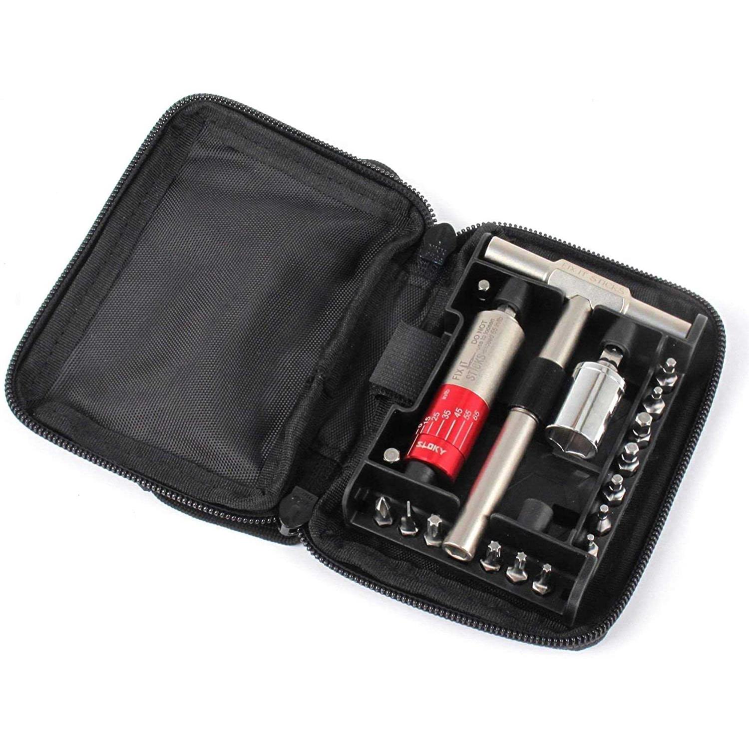 Fix It Sticks 15-65 Inch Lbs All-in-One Torque Driver Kit with Locking Ratcheting T-Way Wrench - Cheap Fitting