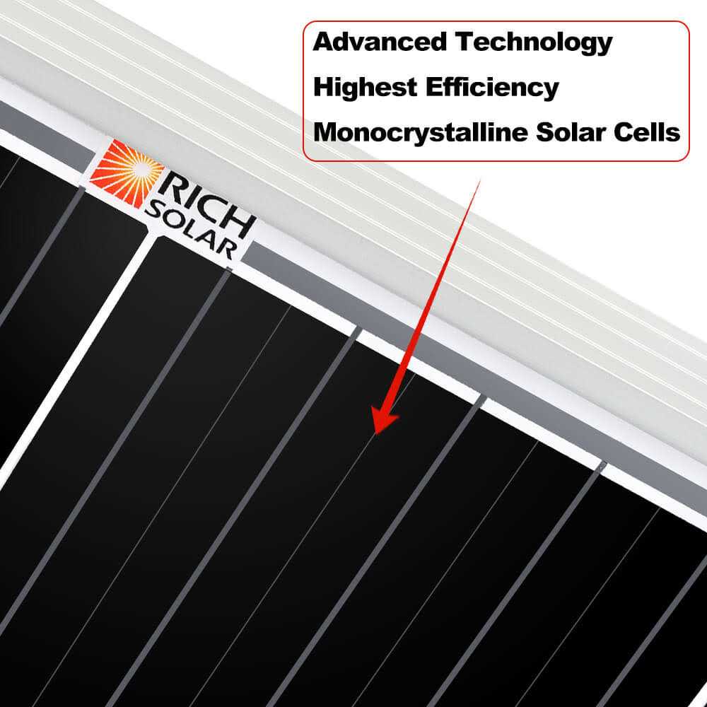 Rich Solar 200 Watt Monocrystalline Solar Panel - Cheap Fitting