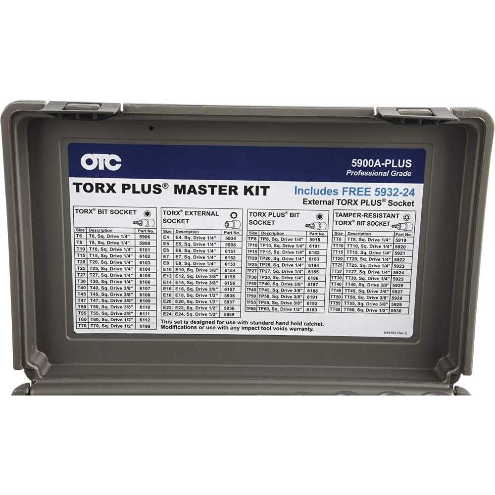 OTC 5900A-PLUS Master Torx Bit Socket Set - Cheap Fitting