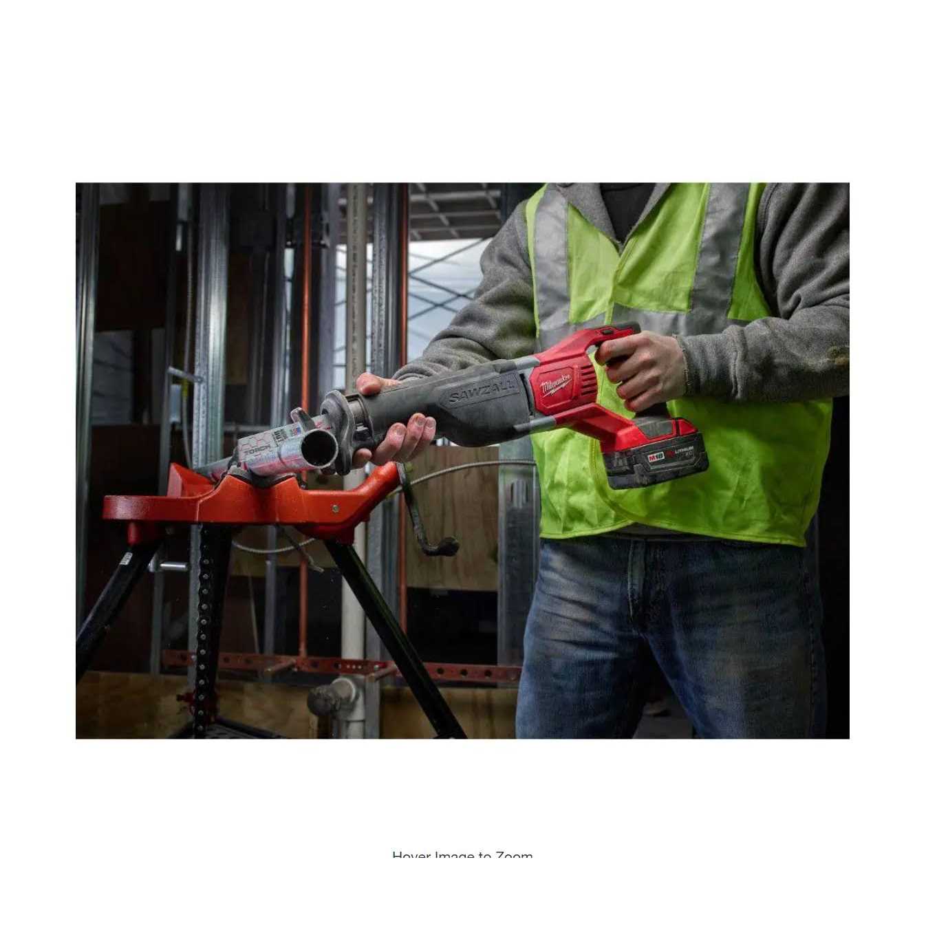Milwaukee M18 18V Lithium-Ion Cordless SAWZALL Reciprocating Saw W/ 3.0Ah Battery and Charger - Cheap Fitting