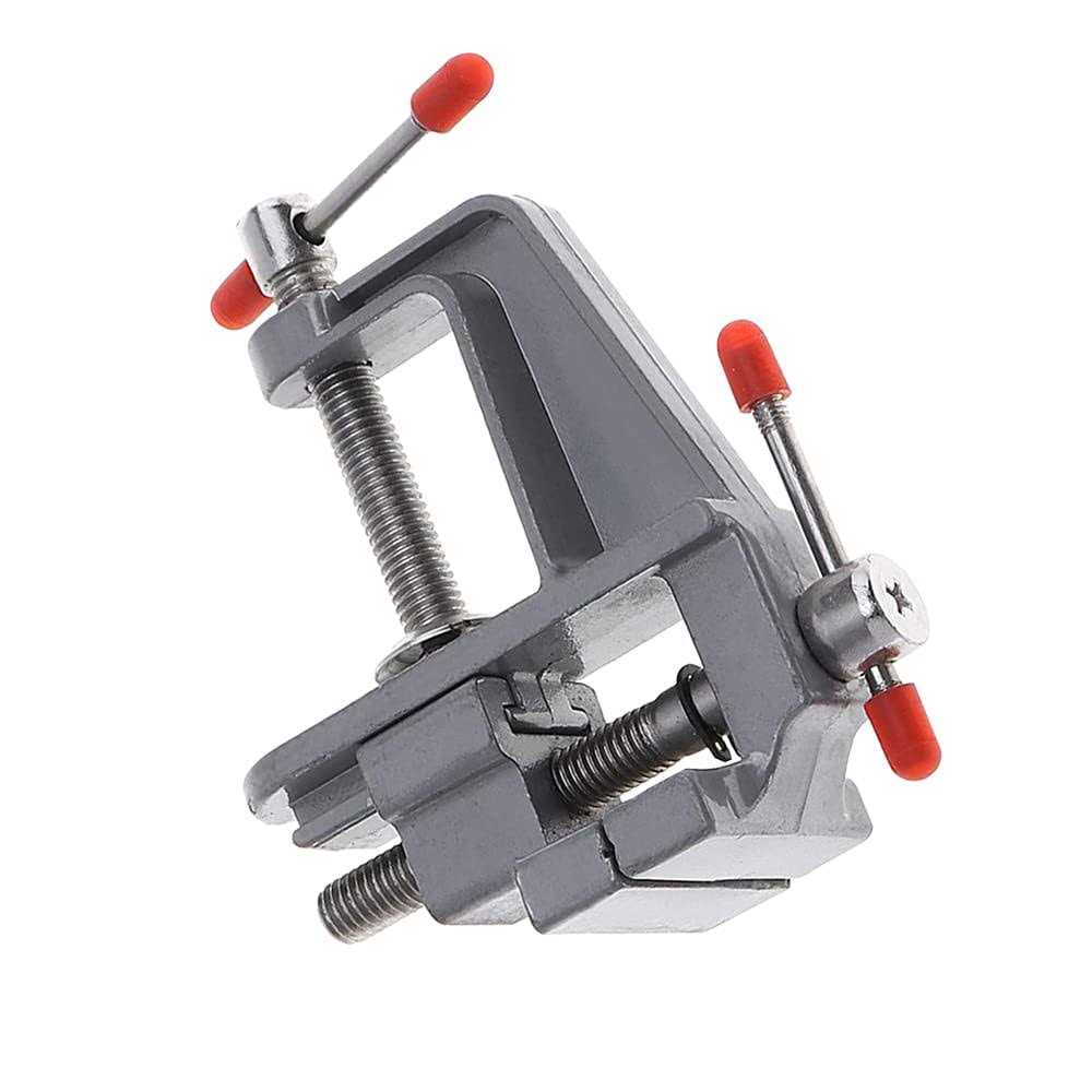 Foitech Bench Clamps,Mini Table Bench Vise Swivel Lock Clamp Craft Hobby Craft Repair Tool Adjustable Portable Work Bench Vise Tool Drill Clamp - Cheap Fitting