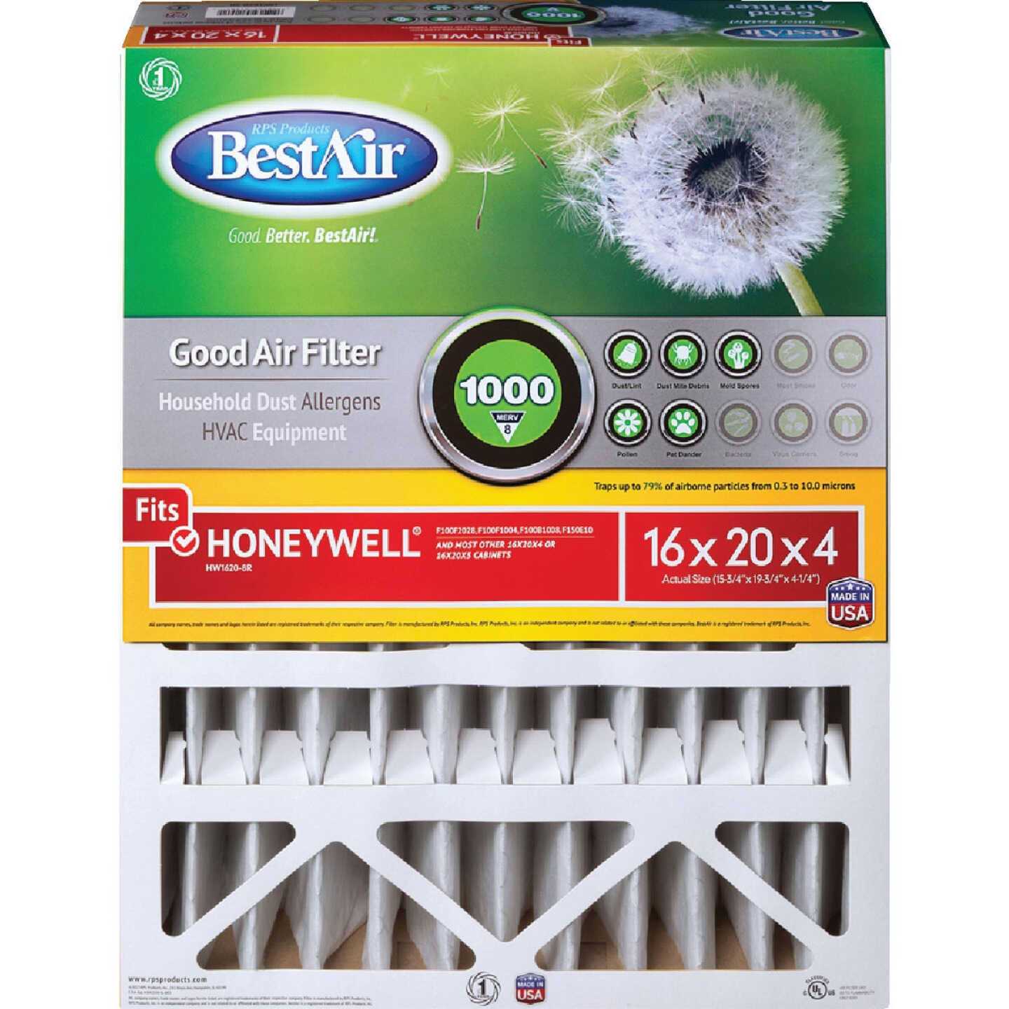 BestAir 16 x 20 x 4 Honeywell FPR 4 Air Cleaner Filter - Cheap Fitting