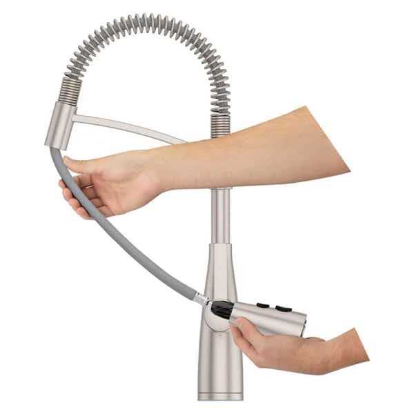 Pfister Kwan Single-Handle Culinary Pull Down Sprayer Kitchen Faucet F-529-7KWCGS - Cheap Fitting