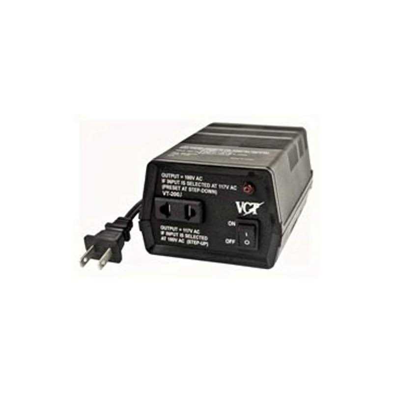 VCT VT-200J Japanese Step Up Down Voltage Transformer Converts Japan 100 Volts to 110V OR 110V to 100 Volt - Cheap Fitting