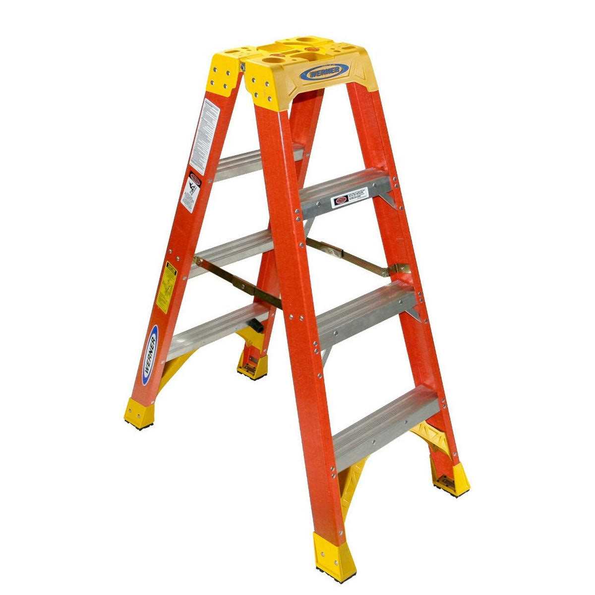Werner T6208 8′ Type IA Fiberglass Twin Ladder - Cheap Fitting