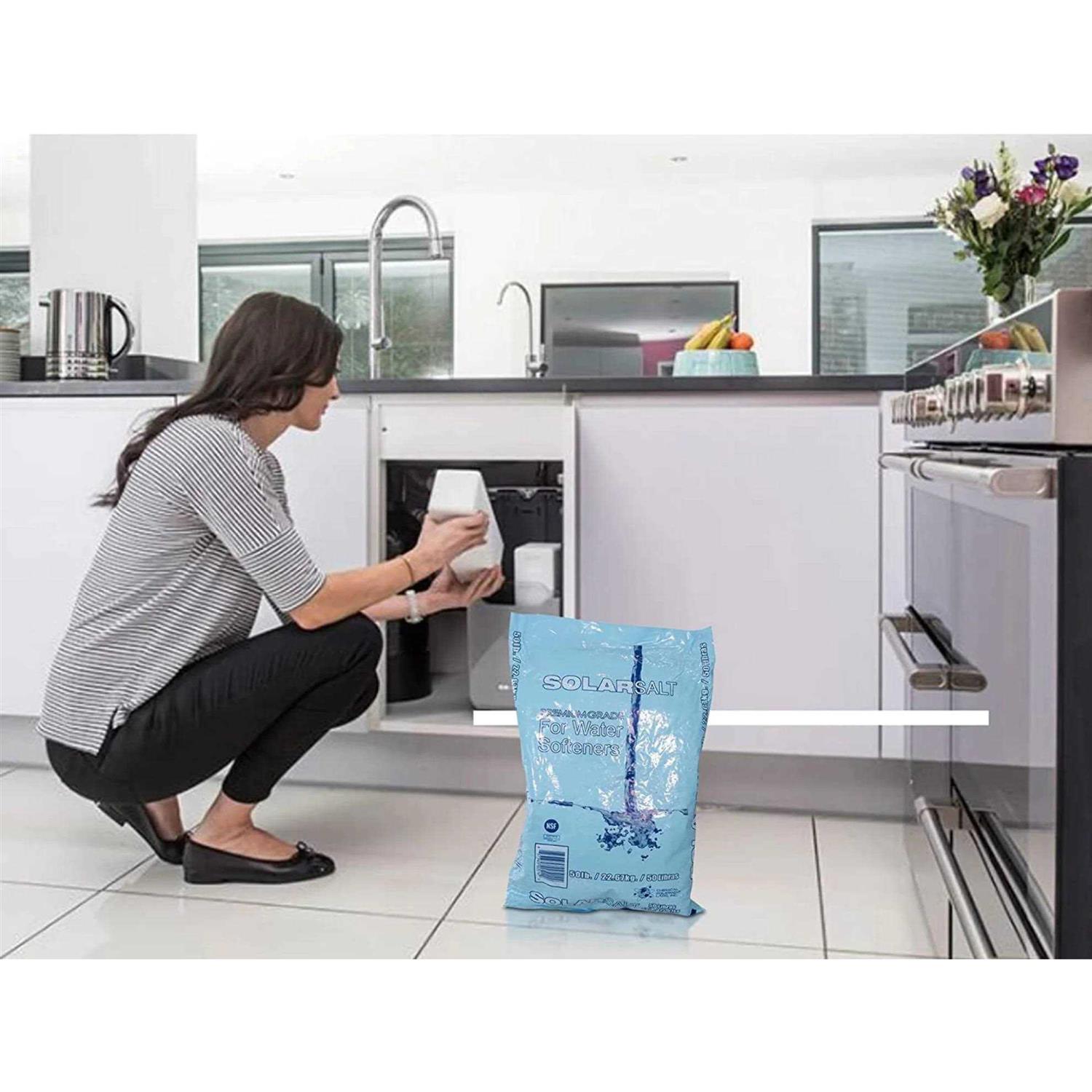 Snow Shield All Natural Solar Salt Designed As A Premium Grade Salt for Water Softener 50 Pound Bag - Cheap Fitting