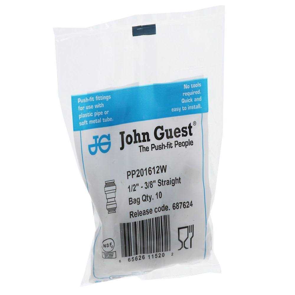 John Guest Polypropylene Reducing Union 1/2 - Cheap Fitting