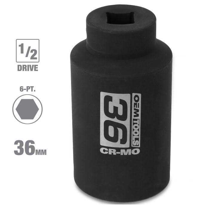 OEMTOOLS 36mm Axle Nut Socket 1/2 Inch Drive - Cheap Fitting