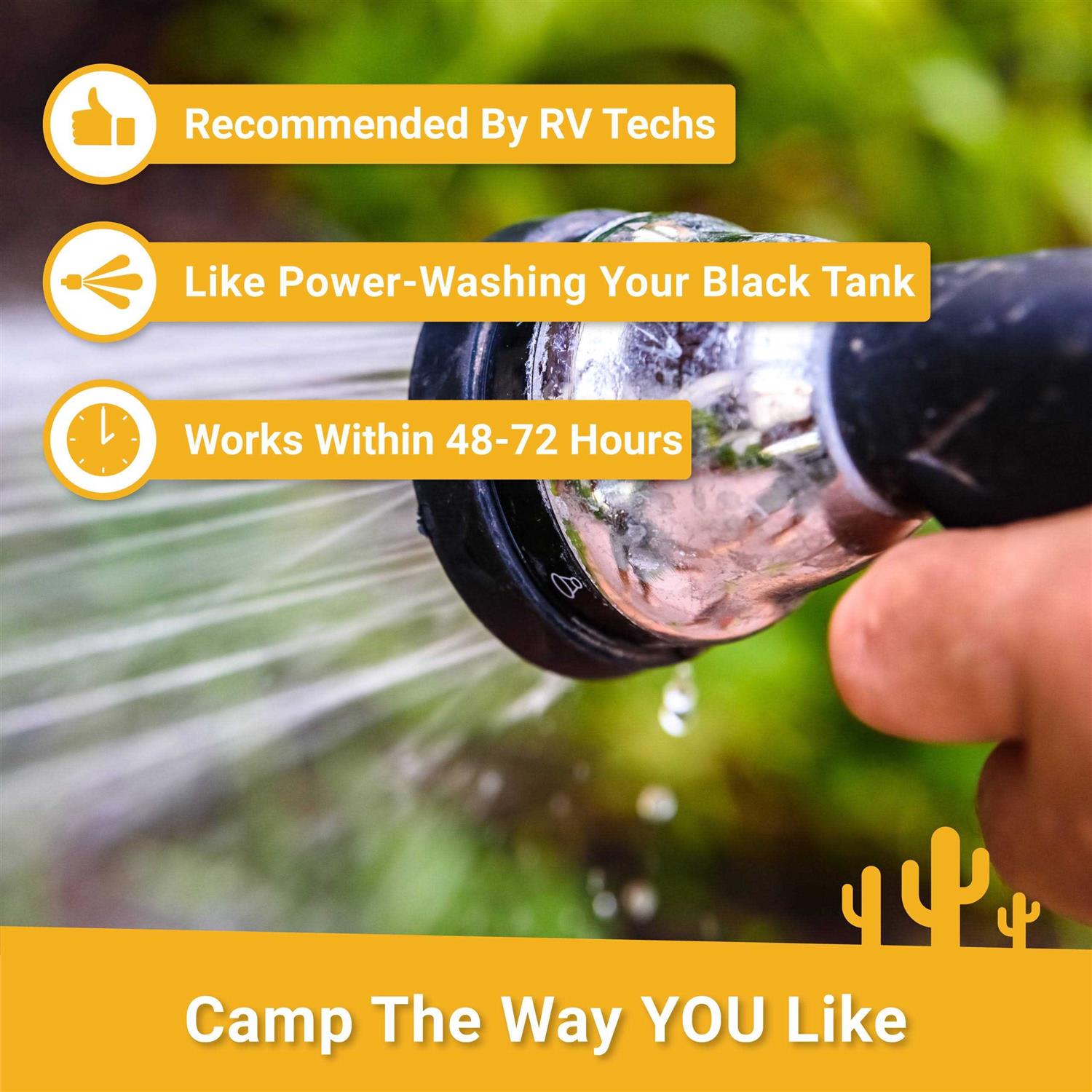 Unique Clean-It RV Black Tank Cleaner Enzyme Liquid - Cheap Fitting