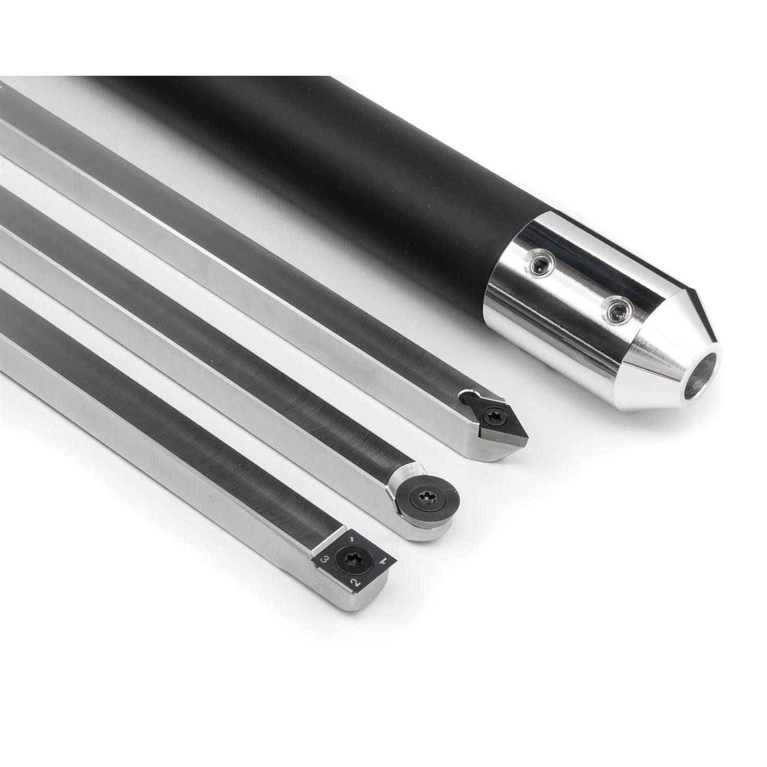 Simple Woodturning Tools Beginners Set of 3 Carbide Turning Tools Hollower Rougher Detailer plus Handle - Cheap Fitting