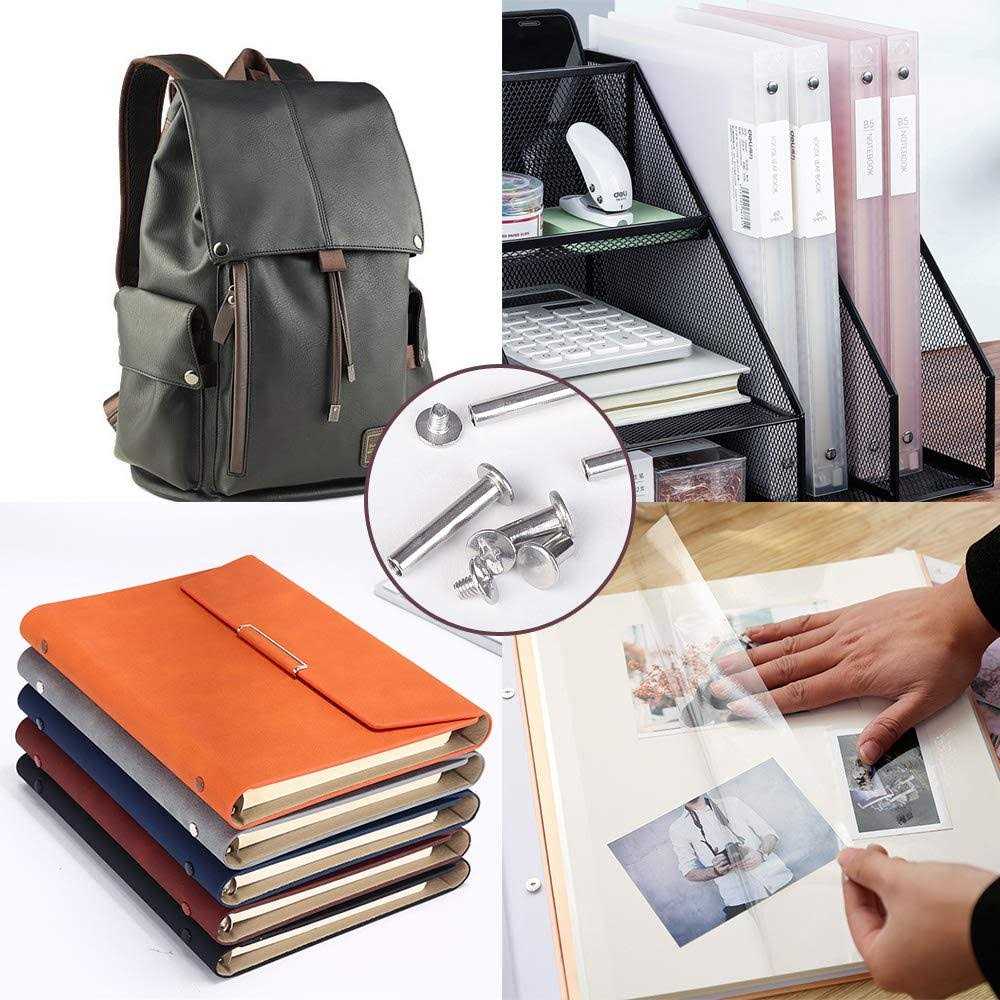 Witlans Chicago Binding Screws Assorted Kit,90 Sets 304 Stainless Steel Phillips Chicago Screw Binding Post Screw Kit for DIY Leather Decoration - Cheap Fitting