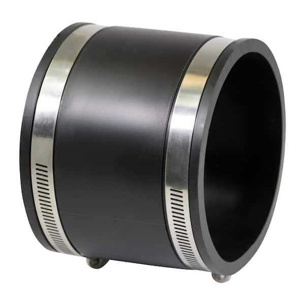The Plumber’s Choice 5 in. PVC Flexible Coupling with Stainless Steel Clamps - Cheap Fitting