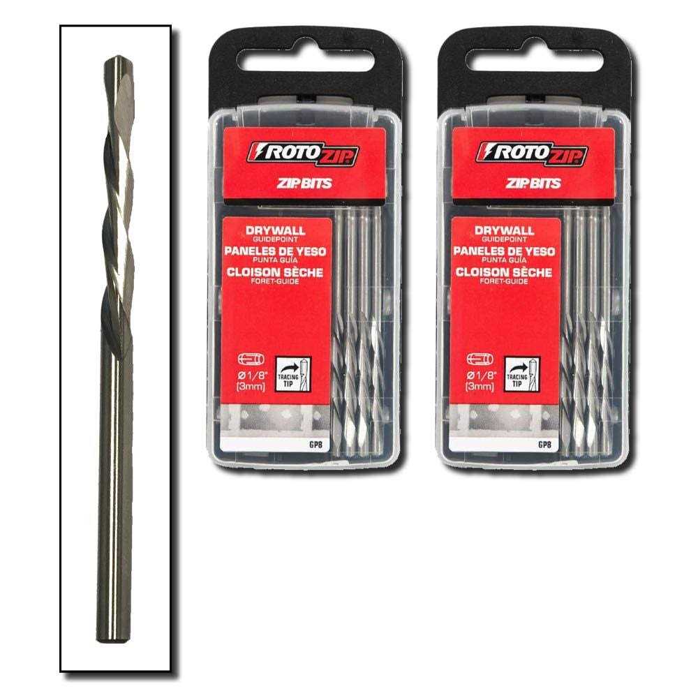Rotozip Roto-zip 1/8 Guide Point Drywall Router Bits for Cutout Tools - Cheap Fitting