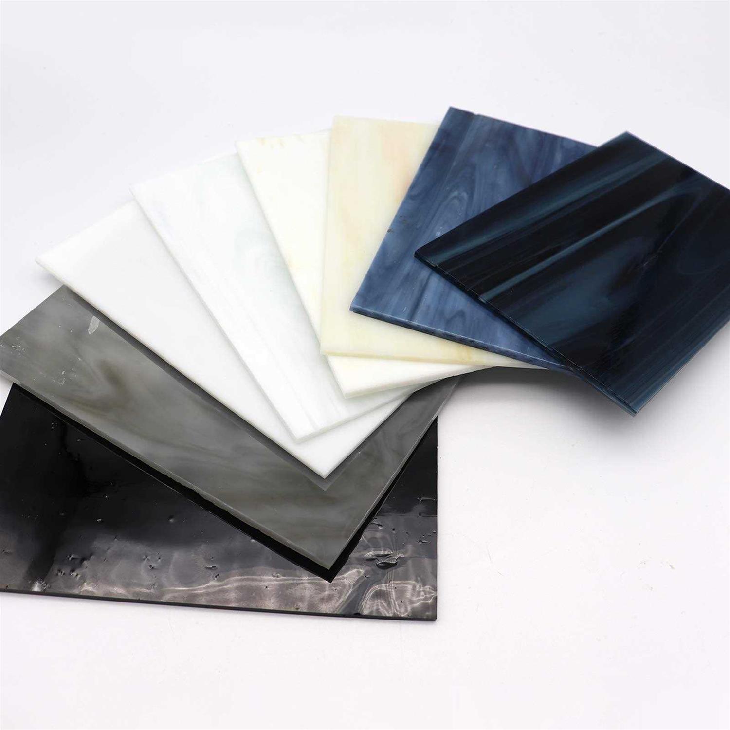 LITMIND 8 Sheets Stained Glass Variety Pack, 4 x 6 inch Mosaic Tiles for Crafts, Art Glass Pack Colors and Patterns - Cheap Fitting