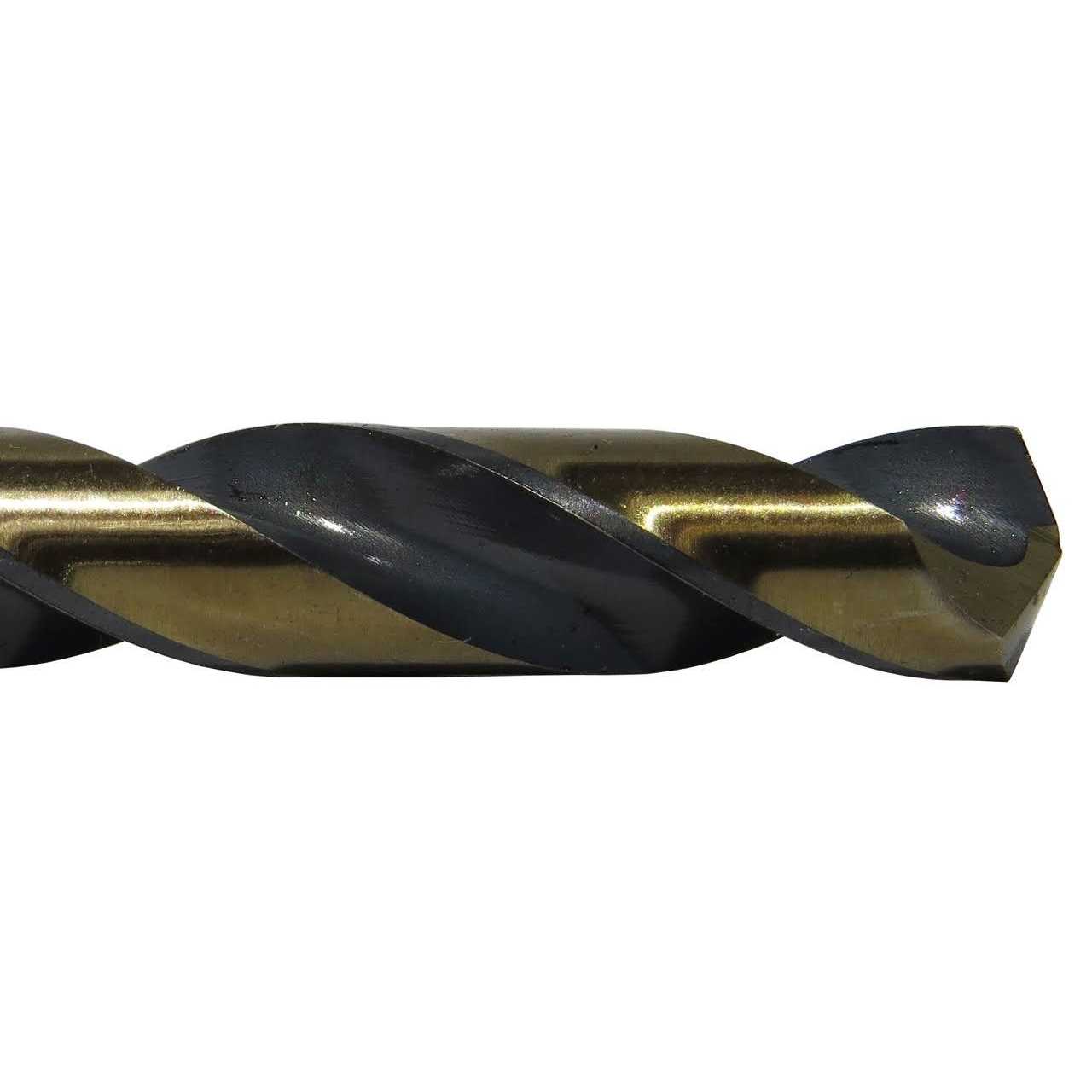 Drill America #18 HSS Black & Gold KFD Split Point Jobber Length Drill Bit - Cheap Fitting