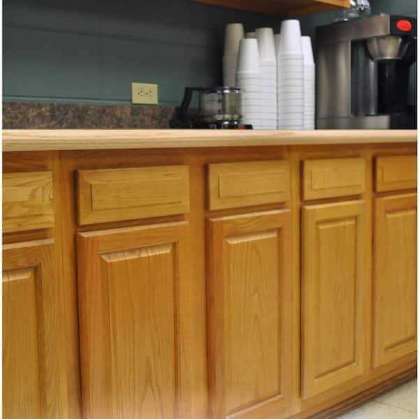 HOUSE OF FARA 3/4 in. x 1-1/2 in. x 96 in. Oak Bar Edge Moulding - Cheap Fitting