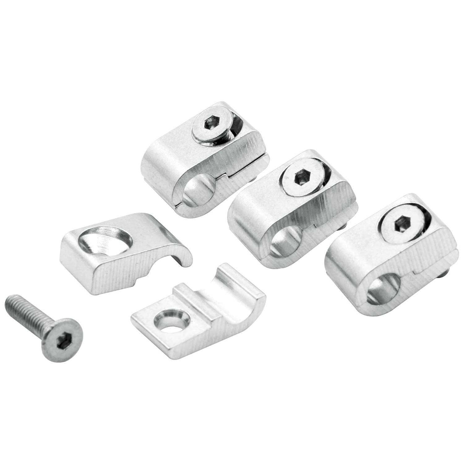 Allstar Performance 2pc Alum Line Clamps 3/16in 4pk ALL18320 - Cheap Fitting