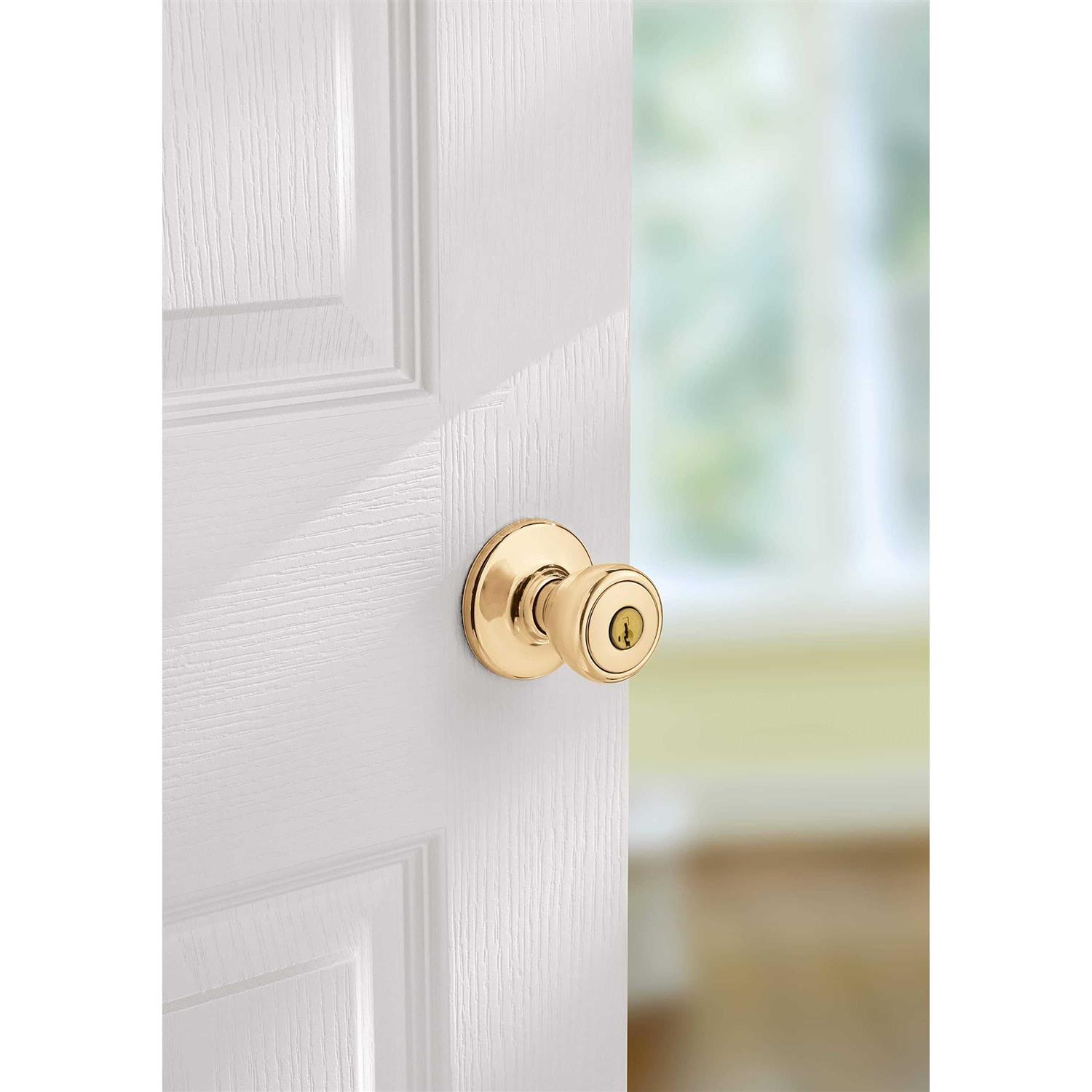 Kwikset 400T-3 Bright Brass Keyed Entry Tylo Knob 400T 3 SMT 6AL K3 - Cheap Fitting